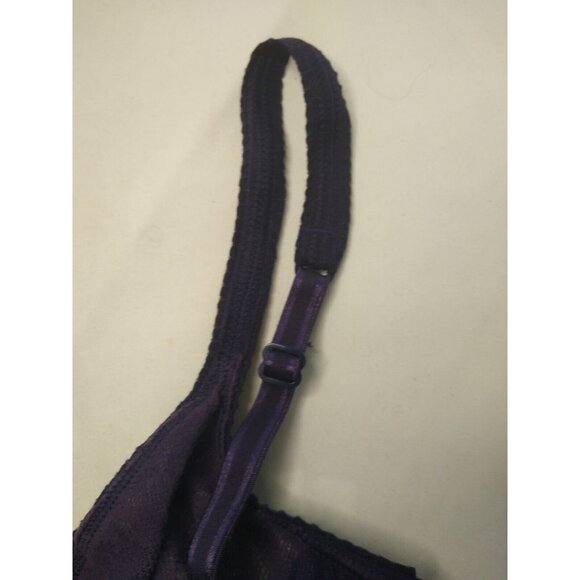 Ralph Lauren Bra Womens Size 34C Underwire Purple Floral Lace Unlined NWT # 8444 - Picture 4 of 8